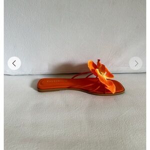 Tissum Orange Flower Sandal